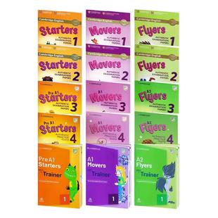剑桥少儿英语YLE模拟考试真题集 Starters Movers Flyers 原版进口教材国际全真试题 cambridge english YLE剑少一级二级三级试卷
