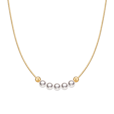 HELAS赫拉Akoya珍珠18K微笑项链