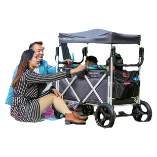 欢乐空间婴儿推车宝宝可坐躺便携双胞胎神器儿童户外营地车双旅车