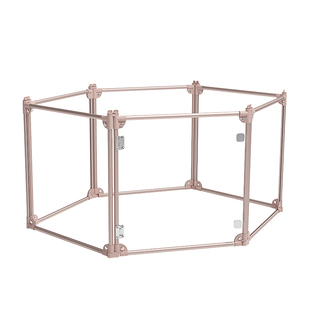 金属宠物狗围栏免安装室内全景透明防护栅栏小型犬狗笼子宠物用品