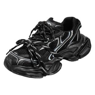 欧洲站男鞋2026春季新款黑武士老爹鞋男士运动休闲内增高百搭潮鞋