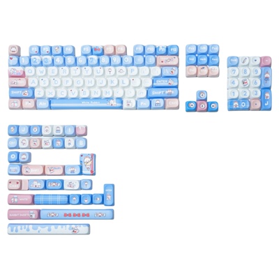 雷咖泽大白兔主题热升华工艺键帽