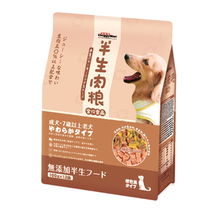 多格漫半生肉狗粮鲜肉软粮老幼犬