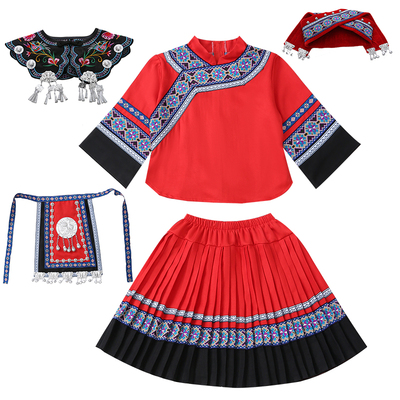 广西三月三男女童民族演出服