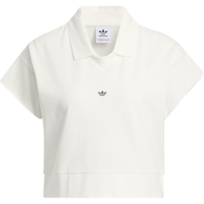 阿迪达斯正品女子短款POLO衫