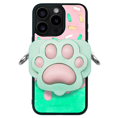 原创猫爪狗爪甜甜圈苹果手机壳