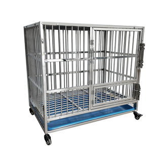 方管笼大型犬狗笼子金毛专用加粗不锈钢免安装