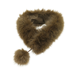 高级感仿狐狸毛围巾女款冬季加厚保暖毛毛短款围脖护颈防寒小毛领