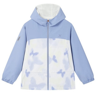 【商场同款】特步童装冬季新款中大童女童防风衣儿童运动休闲外套