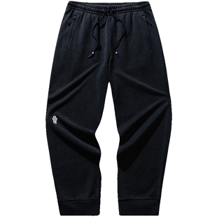 安踏凯里·欧文系列丨美式运动长裤男纯棉耐磨黑色裤子172441303