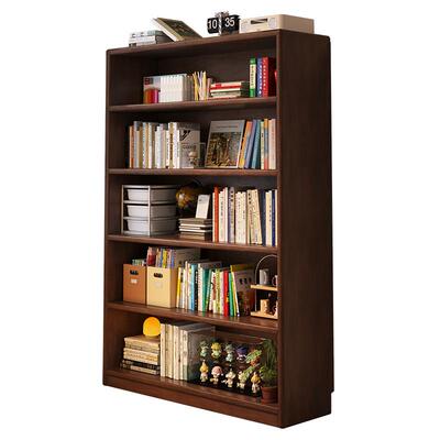 三梦实木中古风客厅展示书柜