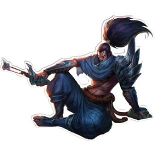 TLP反光车贴 疾风剑豪亚索笔记本贴行李箱汽车玻璃防水遮痕贴纸