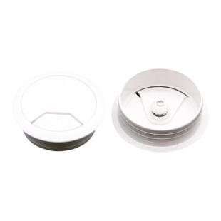 圆形50办公电脑桌面穿线孔盖透气网格开孔装饰盒孔洞书桌封口过线