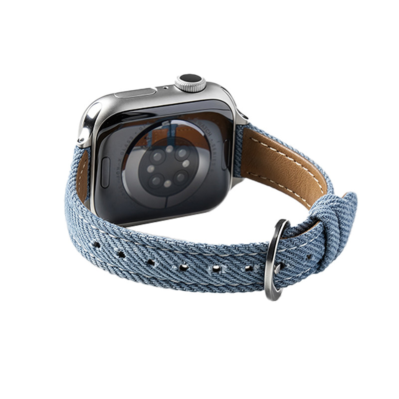 匠戴适用iwatch迷你扣牛仔布表带