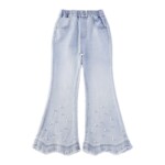 女童牛仔裤秋季2026新款时尚女大童喇叭裤韩版洋气女孩秋装长裤子