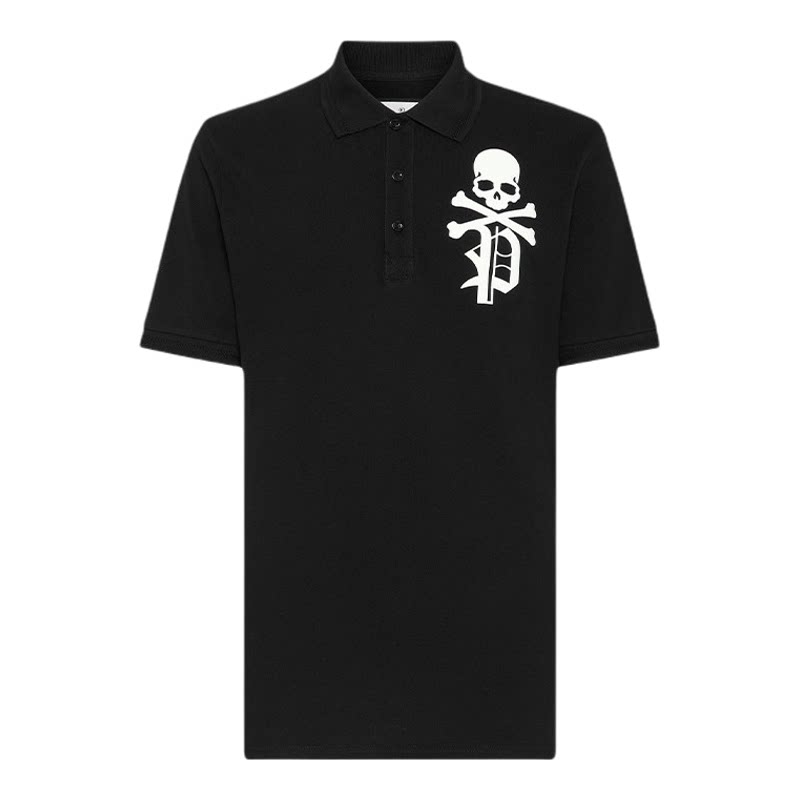 PHILIPP PLEIN/PP 2026年夏季男士Skull&Bones修身Polo衫