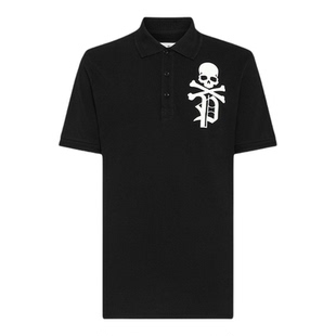 PHILIPP PLEIN/PP 2026年夏季男士Skull&Bones修身Polo衫
