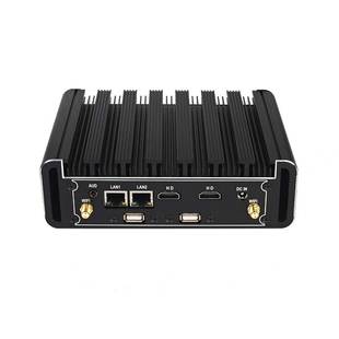 盈驰工控主机N100/J6412/8250U/10210U/10510U双网口双串RS485/232嵌入式工业工控机微型12代N100迷你小电脑