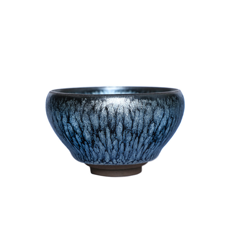 宋风居蔡龙百花建盏茶杯高端茶盏