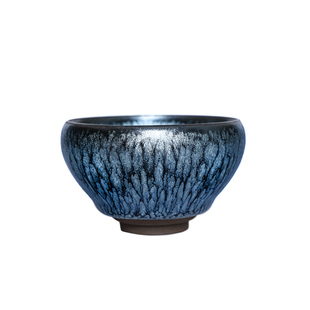 宋风居非遗大师蔡龙百花建阳建盏茶杯陶瓷油滴手工品茗主人杯茶盏