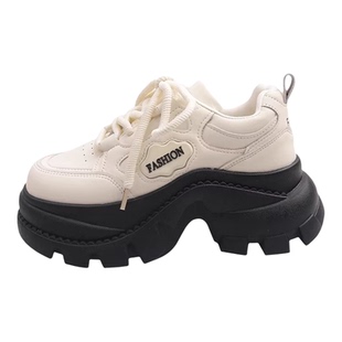 爆款松糕厚底老爹鞋女小个子增高2026超火新款春季百搭运动休闲鞋