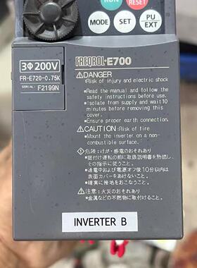 【议价-可维修】 Mitsubishi 变频器 FR-E720-0.75K 220V 0.75KW