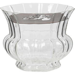 观岚玻璃建水茶桌废水茶缸大号家用储水水盂茶洗茶茶渣桶茶道配件