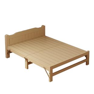 三梦折叠床1.2小床免安装实木家用1米5简易成人双人出租房单人床