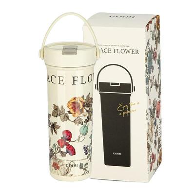 摩登主妇保温杯带吸管不锈钢杯子