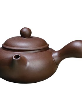 正宗原矿紫砂侧把茶壶约160ml