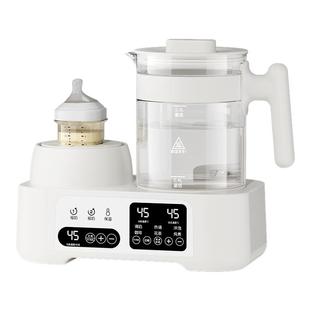 全玻璃恒温电热水壶摇奶器二合一体机专用温奶暖奶器自动家用泡奶