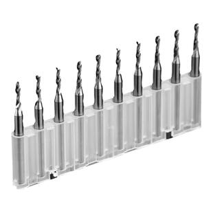 钨钢铣刀PCB铝基板铜基板专用雕刻机铝合金锣刀打耙钻头涂层铣刀