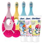 挪威jordan进口儿童牙刷婴儿男女宝宝小童牙刷0到3岁到6-12岁软毛