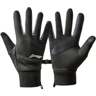 李宁骑行手套女士冬季保暖男运动