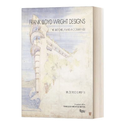 英文原版 Frank Lloyd Wright Designs 弗兰克 劳埃德 赖特设计 精装 英文版 进口英语原版书籍