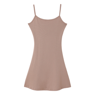 赫本风性感吊带连衣裙短款夜店女装夏季修身高腰A字无袖小黑裙子