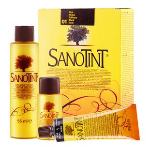 Sanotint染发剂圣丝婷植物染发膏非圣诗婷孕妇可用正品官方旗舰店