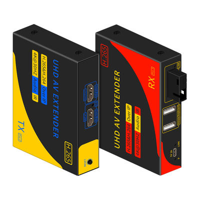 4K30HZ光端机H265 HDMIUSB键鼠光纤收发器U高清电脑音视频连接器20公里延长器传输器1080P工程级