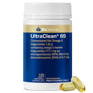 澳洲直邮Bioceuticals UltraClean 医用级高倍DHA浓缩85鱼油胶囊