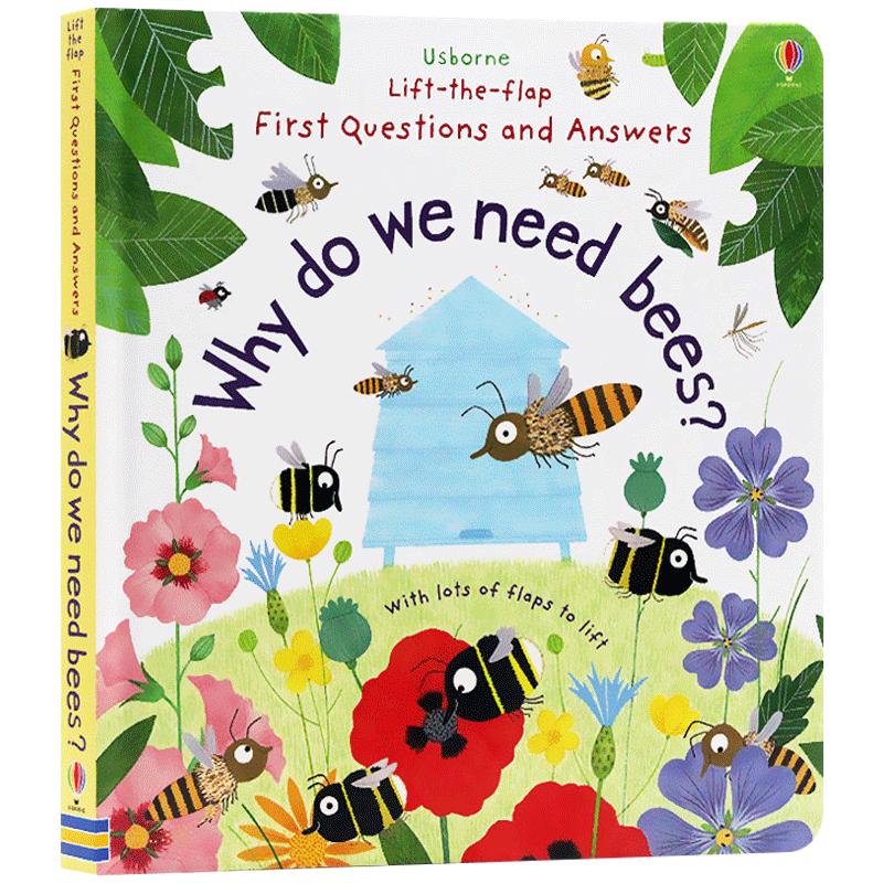 英文原版绘本Why Do We Need Bees 我们为什么需要蜜蜂 Usborne问与答动物百科普读物儿童纸板书探寻自然现象的奥秘