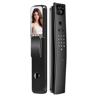 人脸识别指纹锁可视电子密码锁家用防盗门锁全自动入户门智能门锁