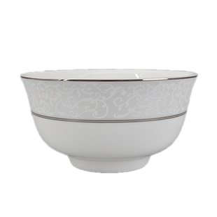 隆达骨瓷巴塞罗那碗创意个性家用饭碗老式碗不烫手高颜值吃面大碗