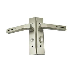 新款防锈厕所锁无钥匙房间门卫生间单舌厨房铝合金工程门锁11孔距