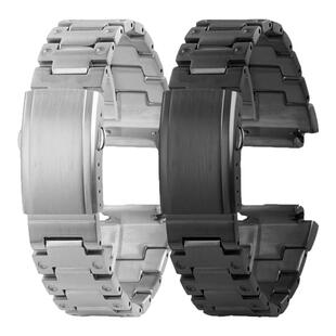 天姵适配卡西欧小方块DW-H5600金属改装表壳表带实心精钢套装配件