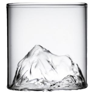 优质玻璃山峰杯观山杯|茶杯威士忌酒杯洋酒杯水杯家用商用杯具