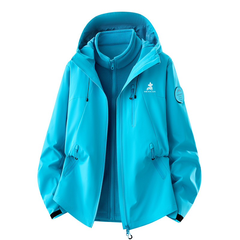 稻草人冲锋衣外套女三合一登山服
