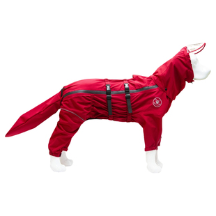 宠物狗雨衣四腿全包尾巴可调节中大型犬金毛拉布拉多德牧压胶雨衣