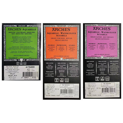 法国ARCHES阿诗纯棉水彩纸185g