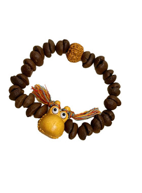 耳朵故事咖啡豆实木蠢萌可爱手串