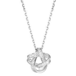 卡蒂罗结缘项链女925银小众设计锁骨链高级感百搭生日礼物送女友